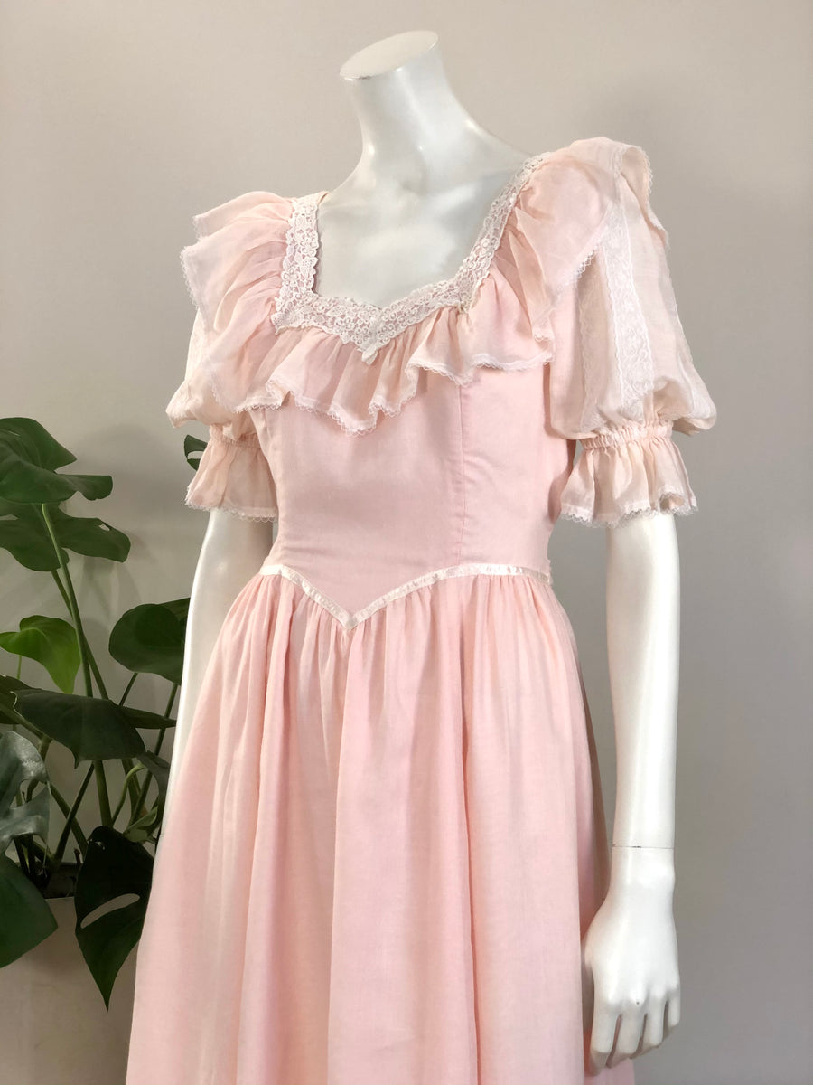 dress purple pink vintage Gunne Sax cotton puff sleeve prairie 80s – hong kong vintage summercat2026 Sherri Hill Short 55193 24 inches waist Color:Venetian Gold