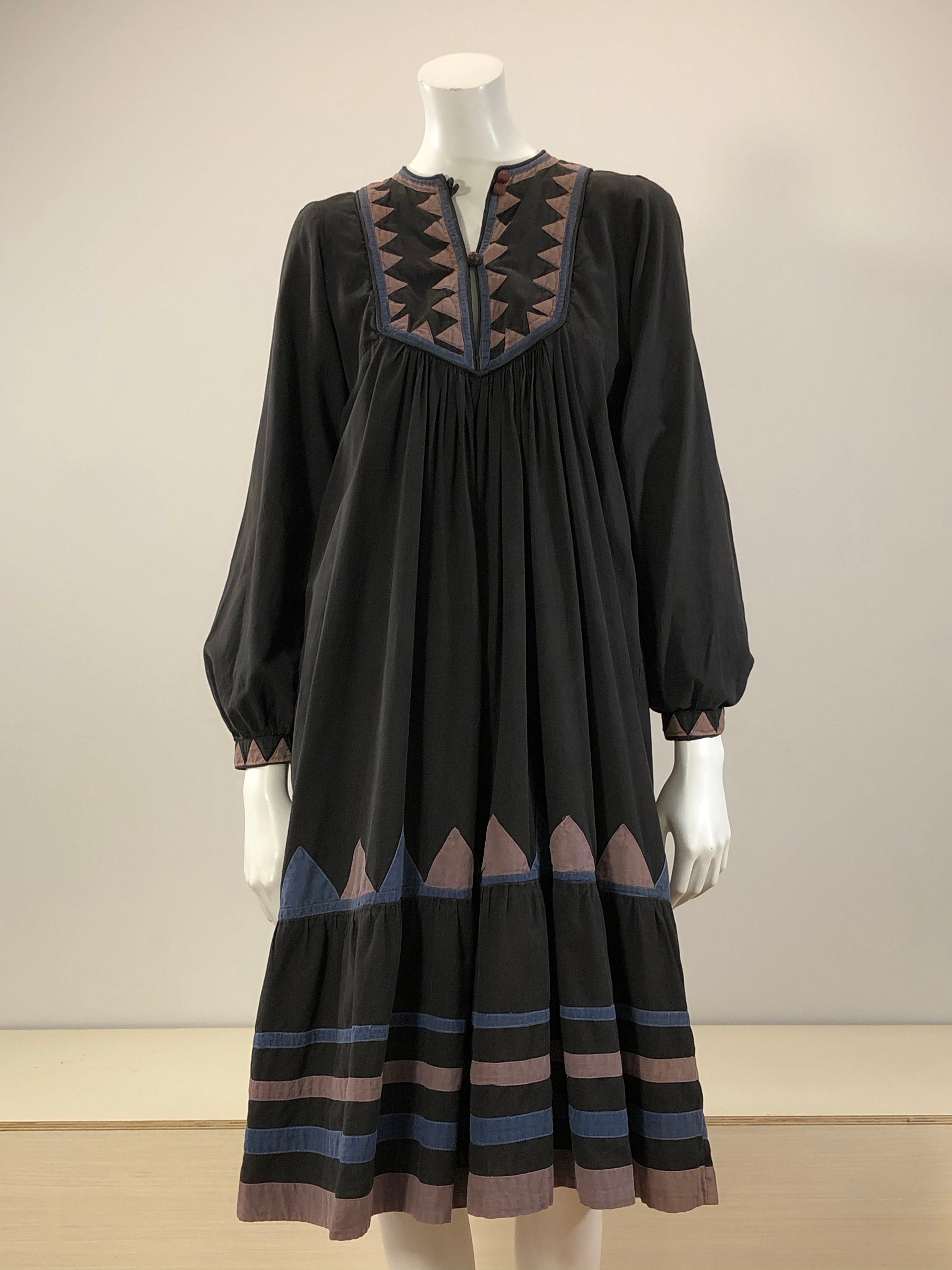 vintage indian cotton dress Vintage Indian Cotton Gauze Dress