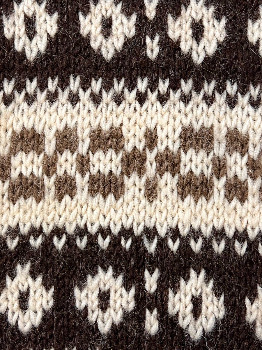vintage Stobi Nordic pattern Icelandic wool turtleneck sweater 70s ...