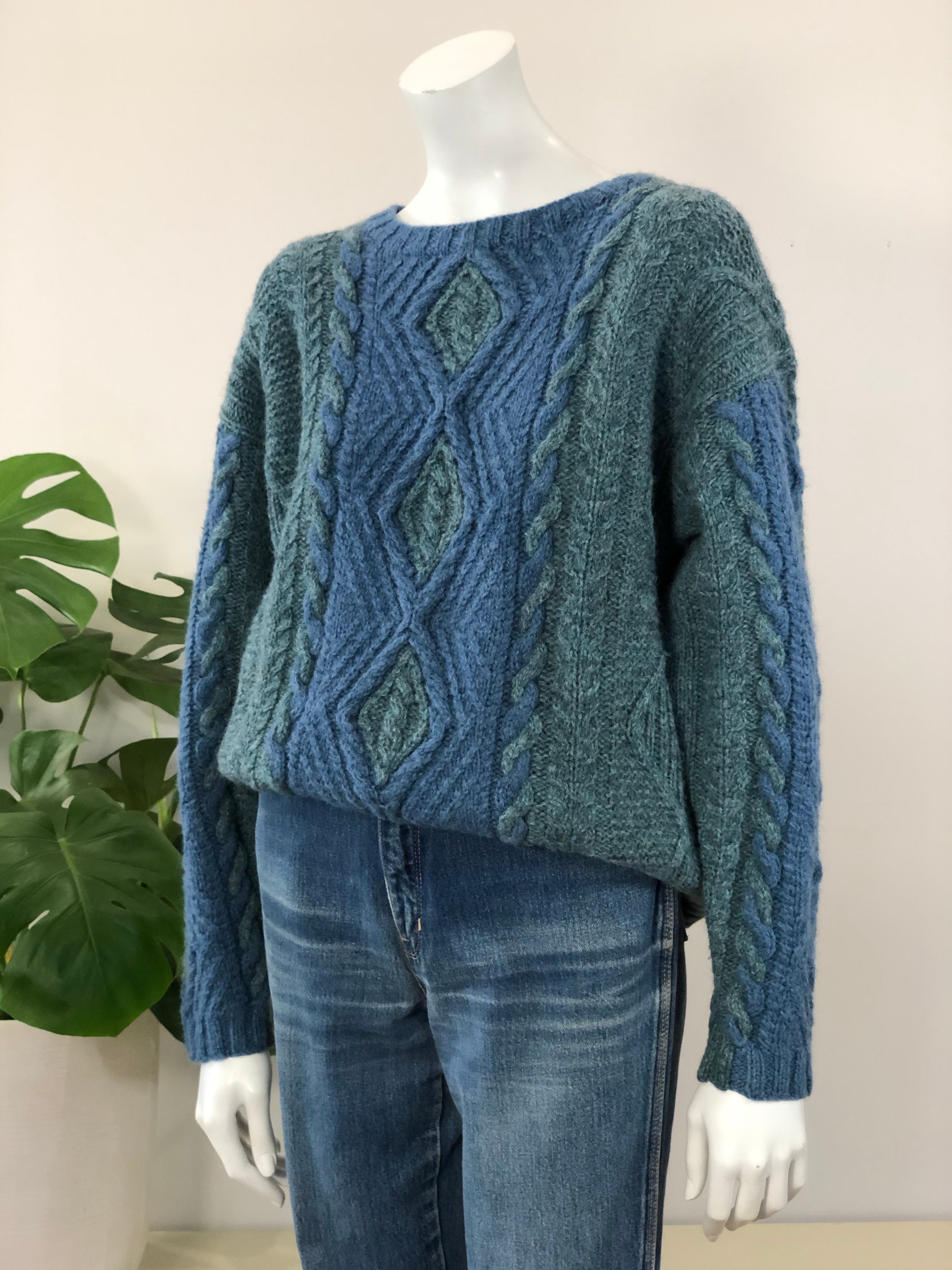 Vintage Mister Leonard Wool Cable Knit Sweater