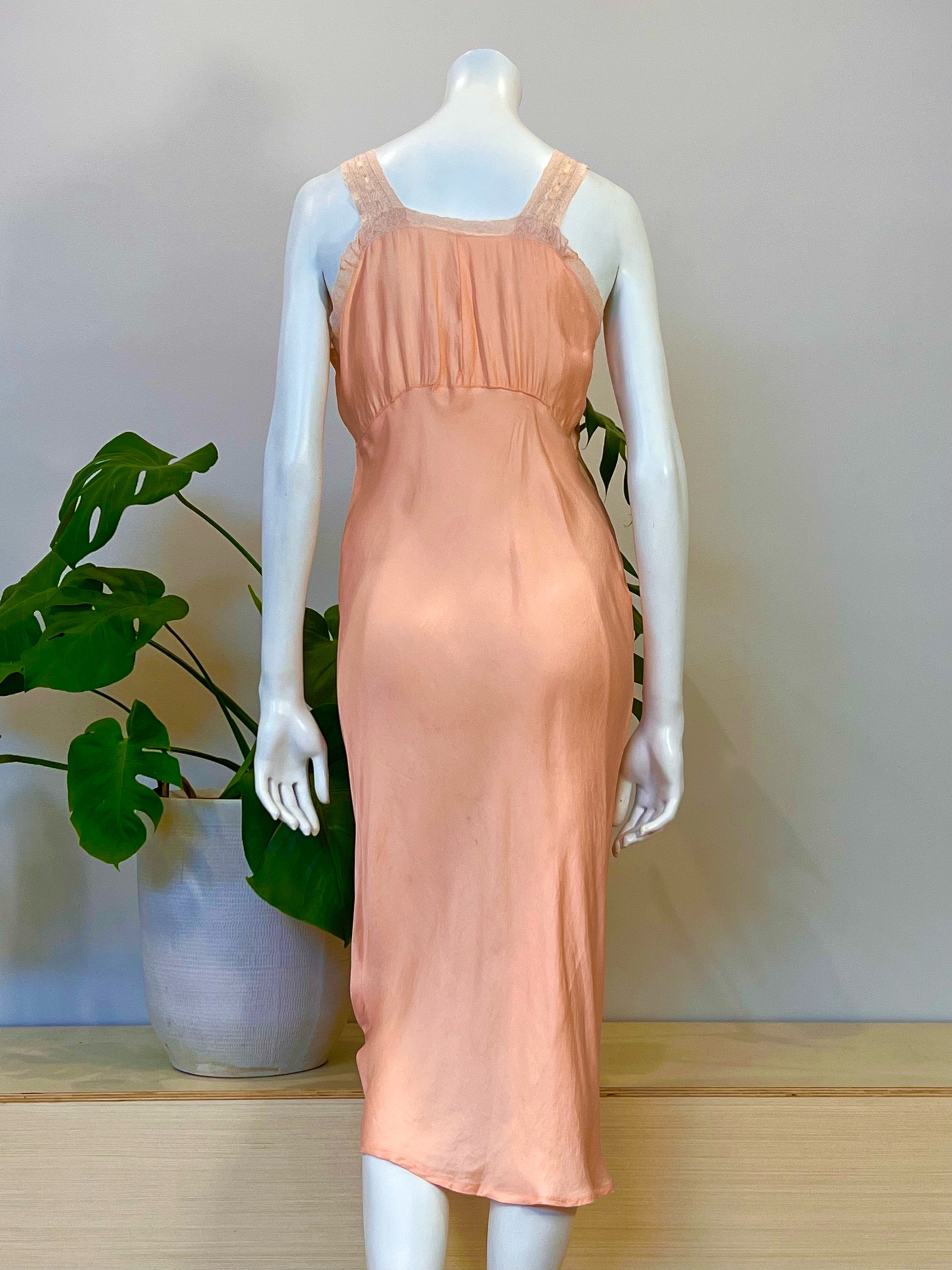 vintage lace trimmed peach silk satin slip dress w/ embroidered chiffo hong kong vintage vintage lace trimmed peach silk satin slip dress w/ embroidered chiffo hong kong vintage